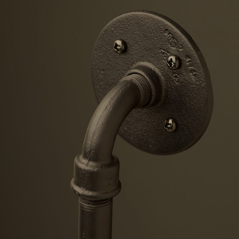 Half inch Pipe Fitting Door Handle With Male Elbow