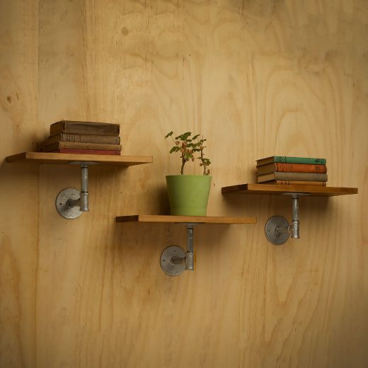 Lower Rail Plumbing Pipe Fitting Single Shelf