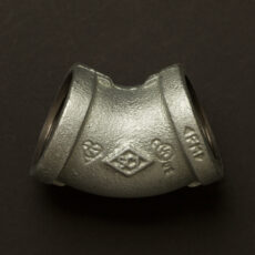 25mm (1 Inch) Gal 45 Degree Elbow Fitting F&F