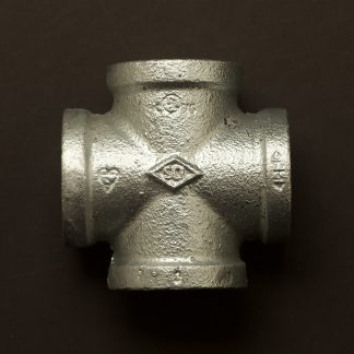 34mm (1 Inch) Galvanised Cross Fitting F&F