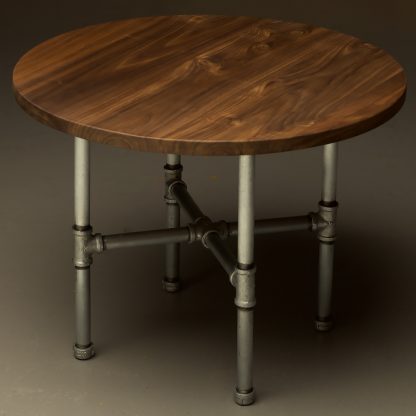 Industrial Plumbing Pipe Small Round Coffee Table