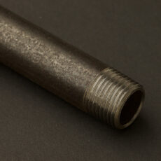 15mm (Half Inch) threaded black steel - custom length