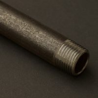 Half Inch 15mm threaded black steel pipe curtain rod