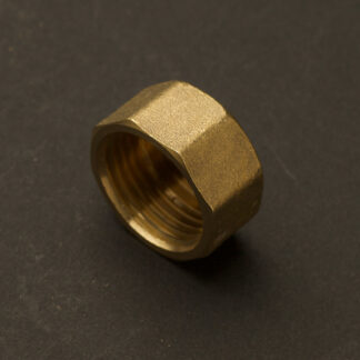 15mm (Half Inch) Solid Brass end cap F