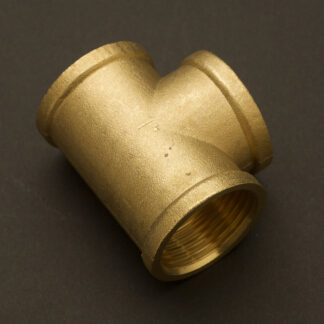 25mm (One inch) Solid Brass Tee Fitting F&F