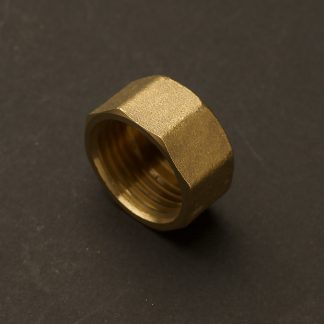 22mm (Half Inch) Solid Brass end cap F