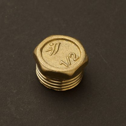 22mm (Half Inch) Solid Brass end plug M