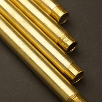 22mm (Half Inch) Solid Brass threaded plumbing pipe set lengths