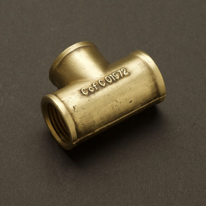 22mm (Half Inch) Solid brass Tee Fitting F&F
