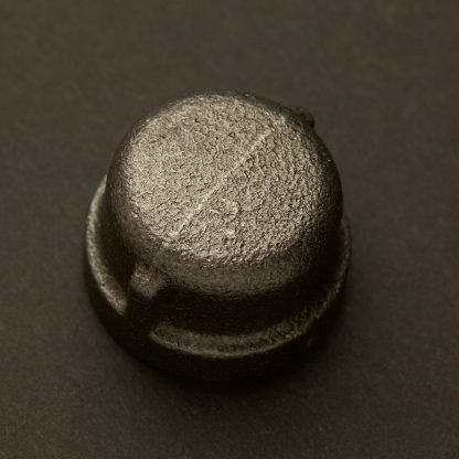 22mm (Half Inch) Black steel End Cap Fitting F