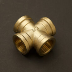 15mm (Half inch) Solid Brass Cross Fitting F&F