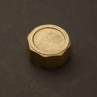 One Inch Solid Brass 34mm end cap F