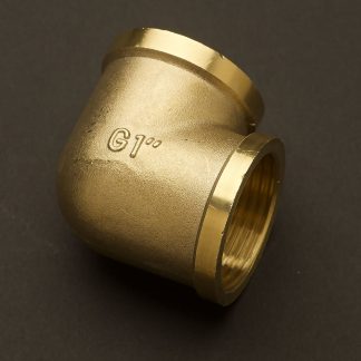 One inch Solid Brass 34mm 90 degree elbow Fitting F&F
