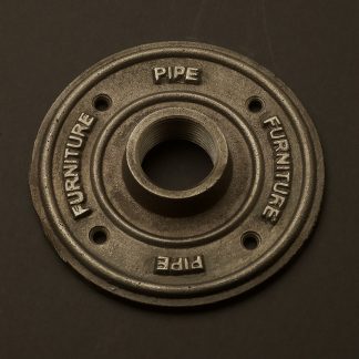 34mm (One Inch) Black Steel decorative flange plate