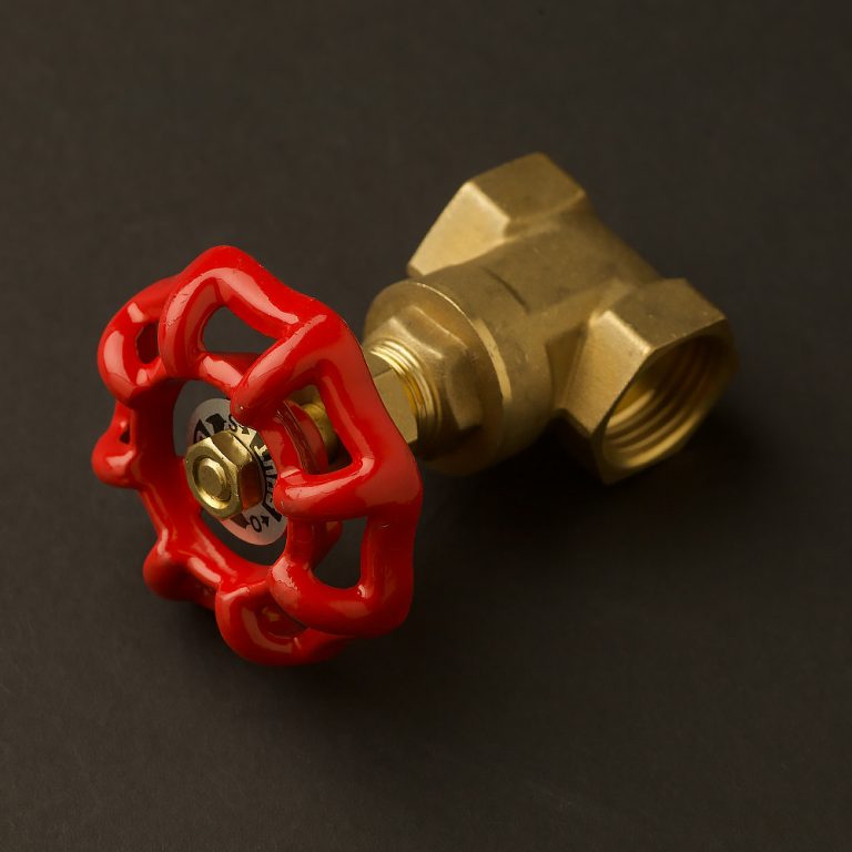 22mm Red handle (half inch) brass gate valve