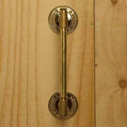 Half inch Solid Brass Pipe Fitting Door Handle With Tee and end plug