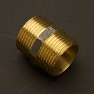 25mm (One Inch) Solid Brass hex nipple