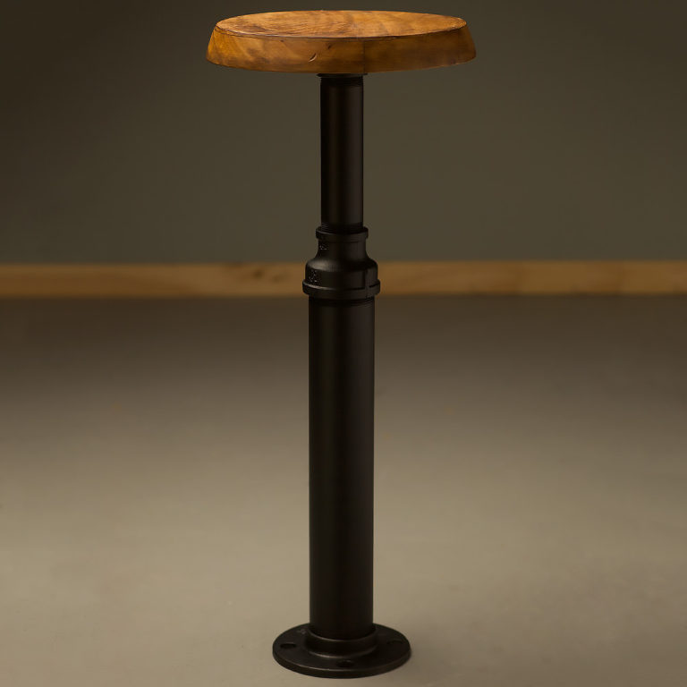 Fixed Industrial Plumbing Pipe Bar Stool