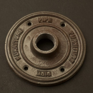 26mm (Three Quarter Inch) Black Steel decorative flange plate