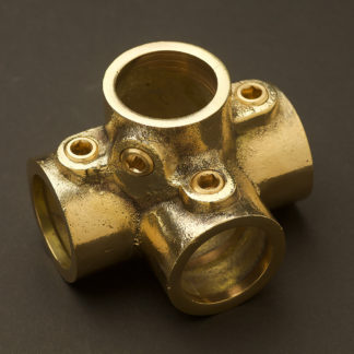 34mm (One Inch) Solid brass Side Outlet Cross Tee Fitting