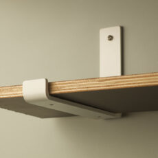 250mm deep plain steel shelf bracket